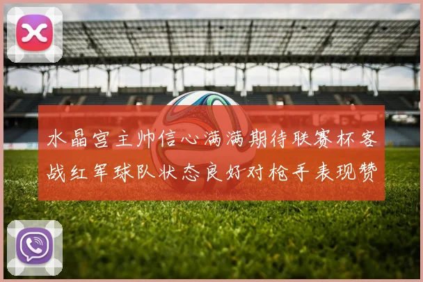 水晶宫主帅信心满满期待联赛杯客战红军球队状态良好对枪手表现赞赏